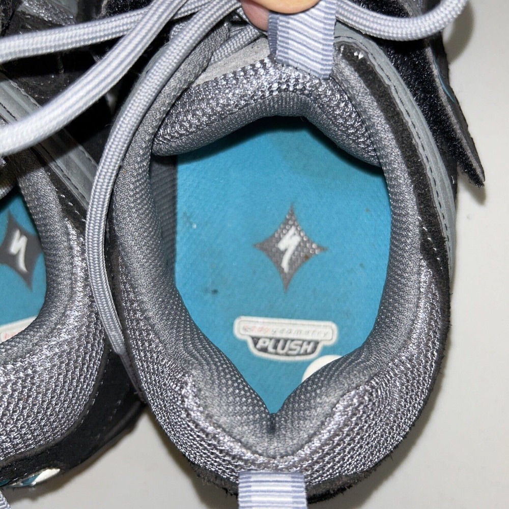Body Geometry Plush‎ Specialized Bike Shoes Gray Size 10 Tahoe Biking - Picture 5 of 12